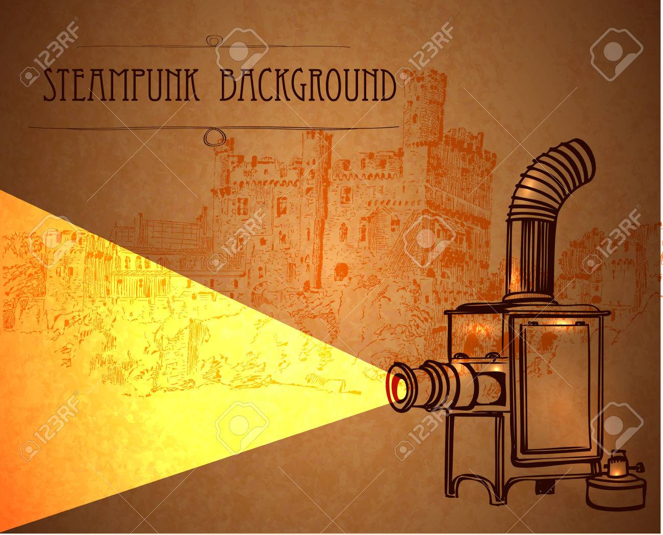 steampunk style template steampunk design for card frame steampunk