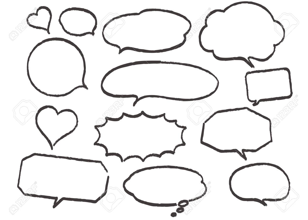 吹き出しの自然 のイラスト素材 ベクタ Image