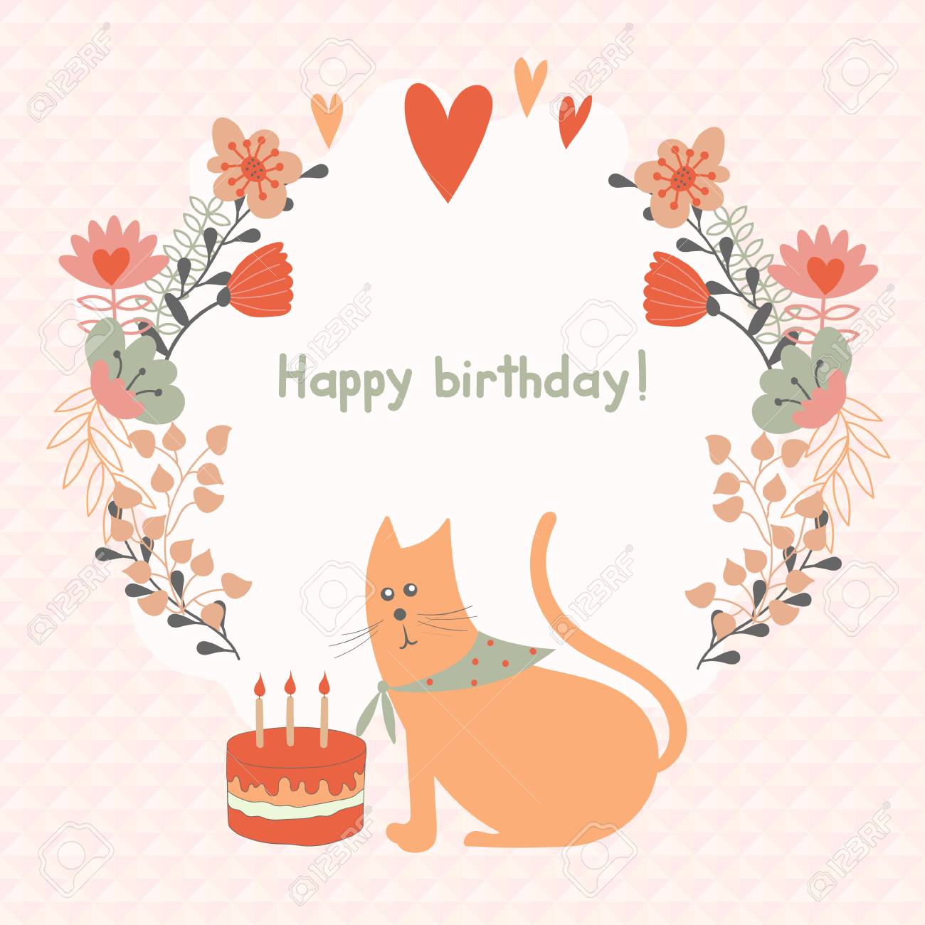 Chat Drole Avec Un Gateau Et Un Cadre De Fleurs Carte Brillante Pour Enfants Approprie A L Invitation D Anniversaire Ou A La Felicitation Clip Art Libres De Droits Svg Vecteurs Et Chat Drole Avec Un Gateau Et Un Cadre De Fleurs Carte Brillante Pour Enfants Approprie A L Invitation D Anniversaire Ou A La Felicitation Clip Art Libres De Droits Svg Vecteurs Et