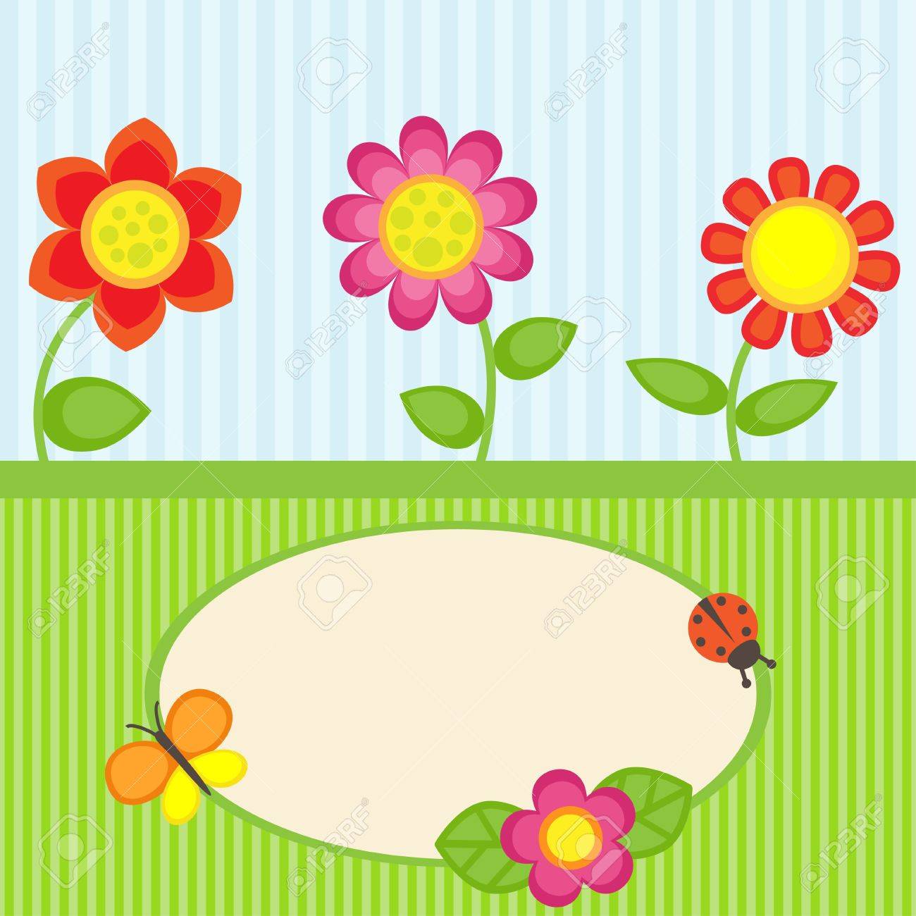 Bloom Baby Bloom Stock Vector Illustration And Royalty Free - Bloom Baby Bloom Background With Flowers And Frame Illustration bloom baby bloom stock vector illustration and royalty free - bloom baby bloom background with flowers and frame illustration
