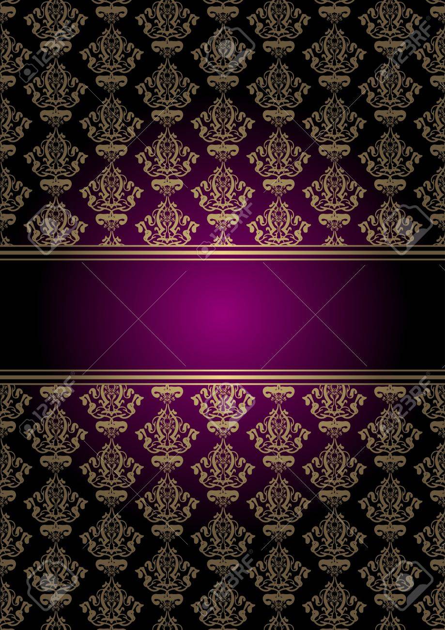 紫と金色のベクトルの背景 のイラスト素材 ベクタ Image