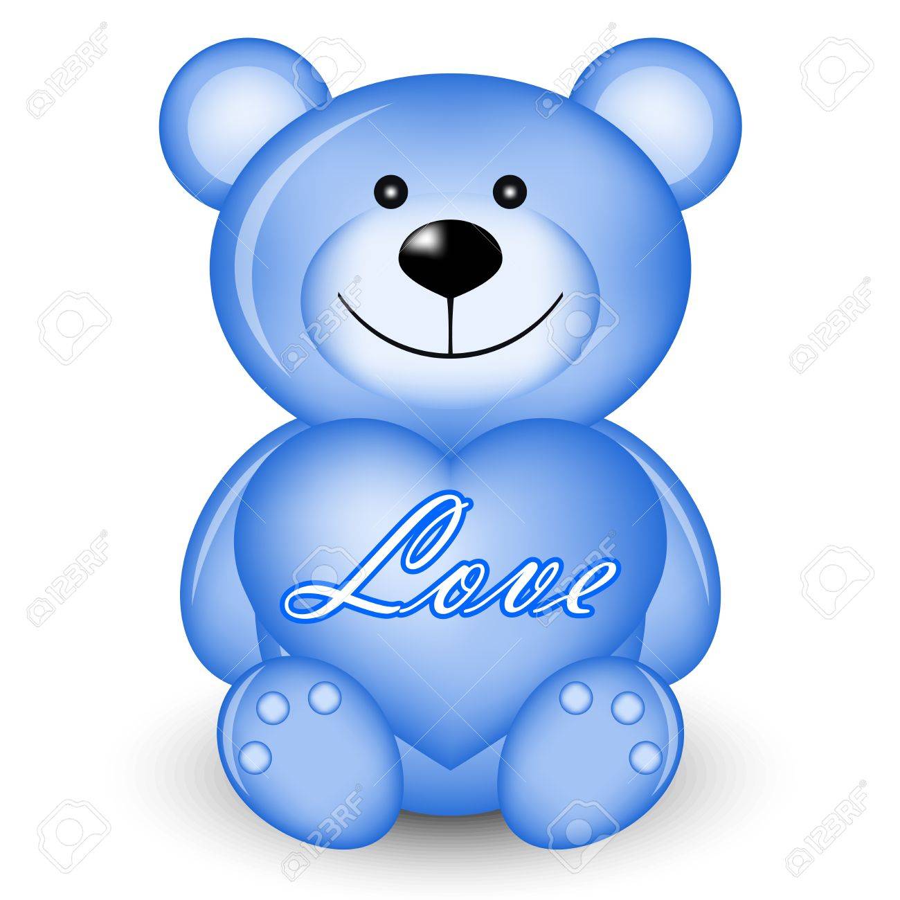 青熊心のベクトル イラストのイラスト素材 ベクタ Image 13715898