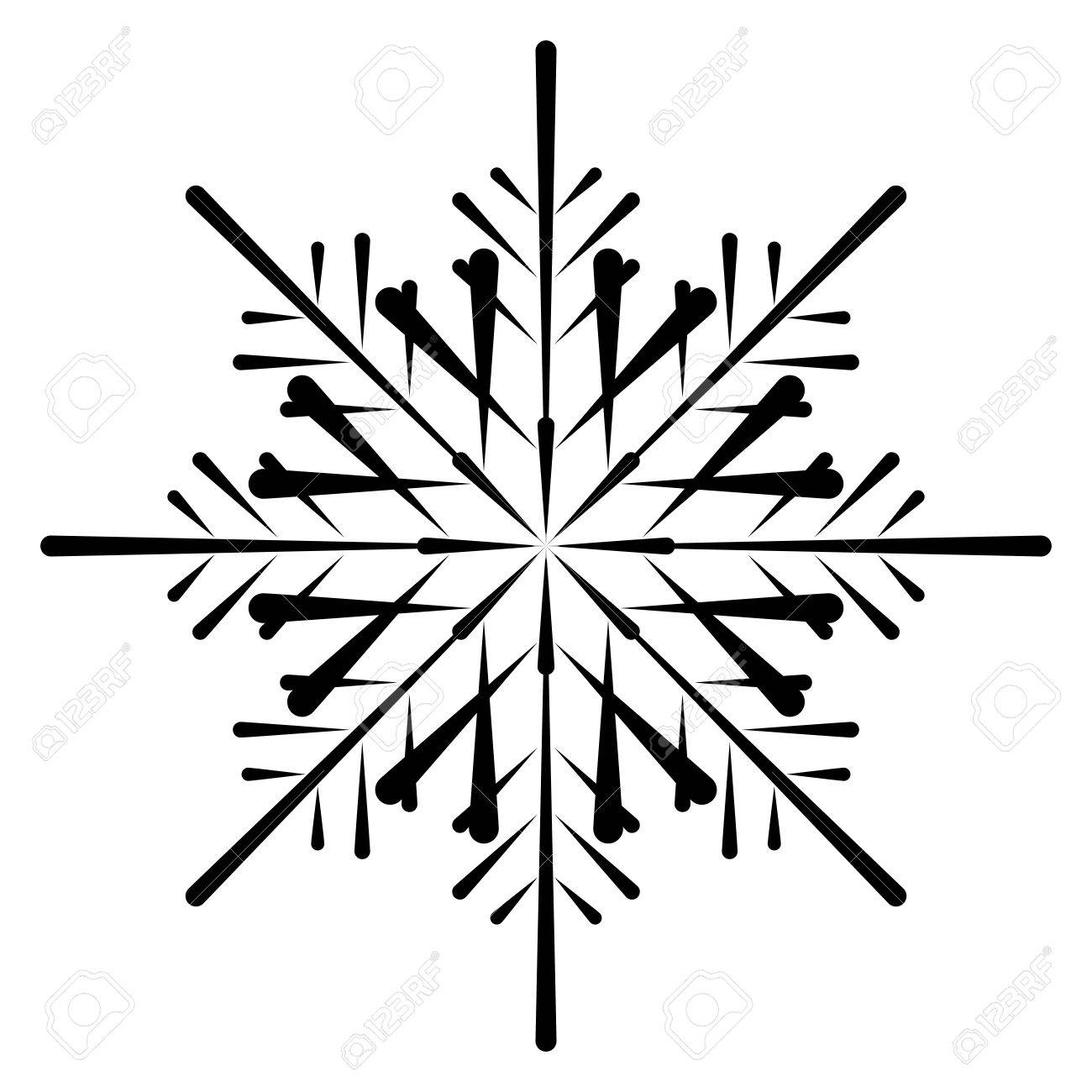 vector snowflake silhouette royalty free cliparts vectors and