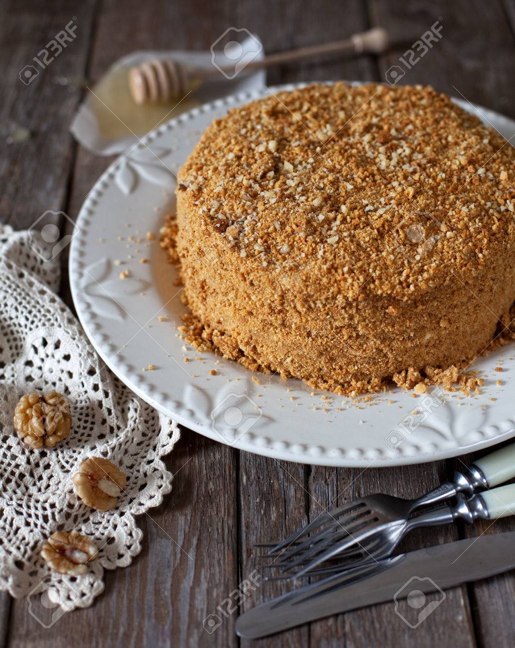 Russie Gateau De Miel Traditionnelle Banque D Images Et Photos Libres De Droits Image