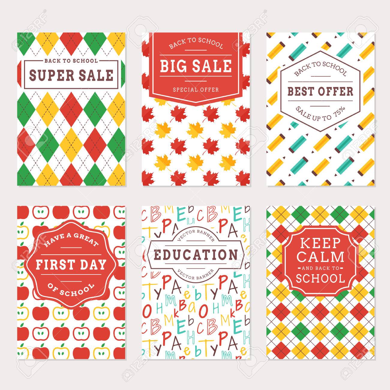 back to school banners colorful templates for sale labels labels for education flyer