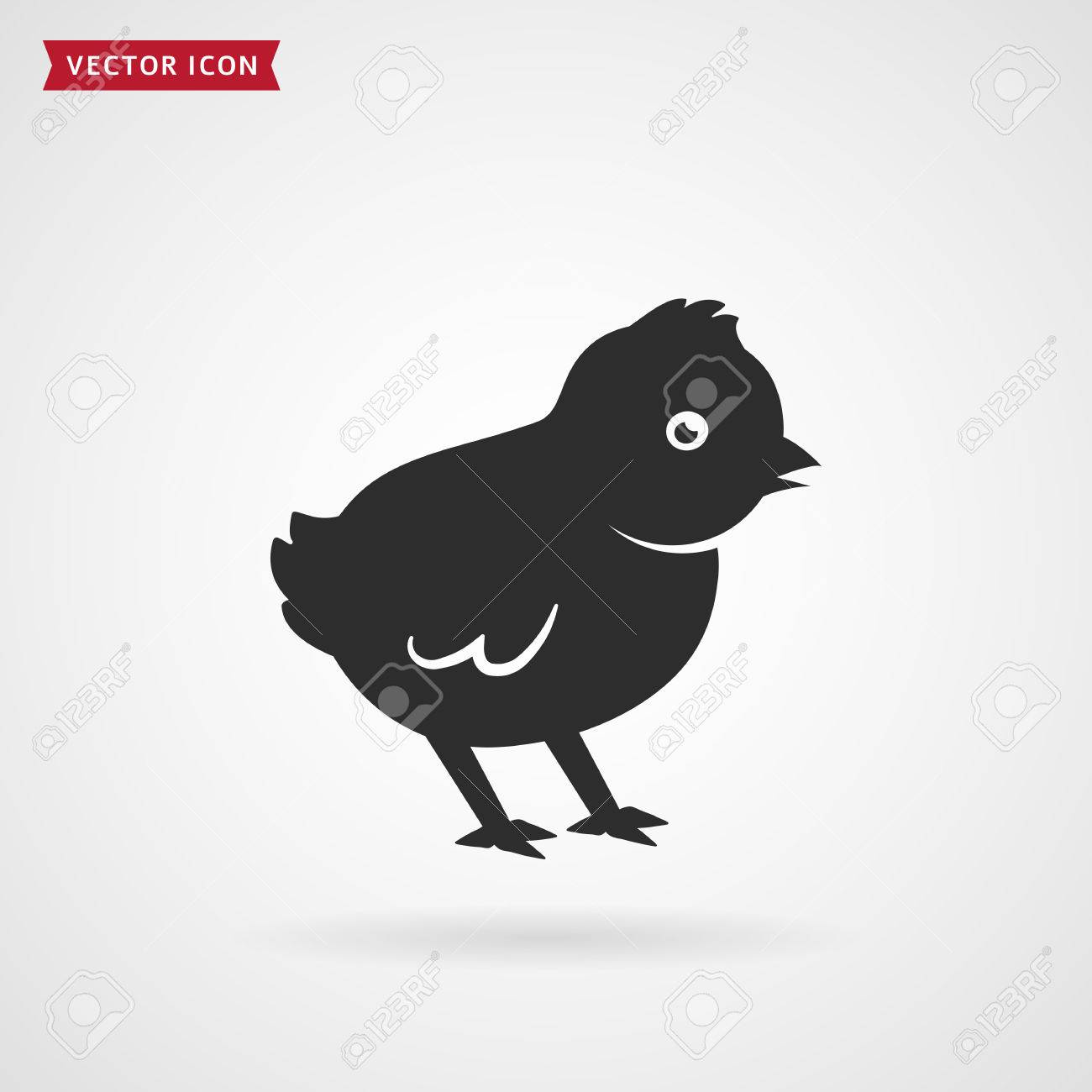 baby chick icon isolated