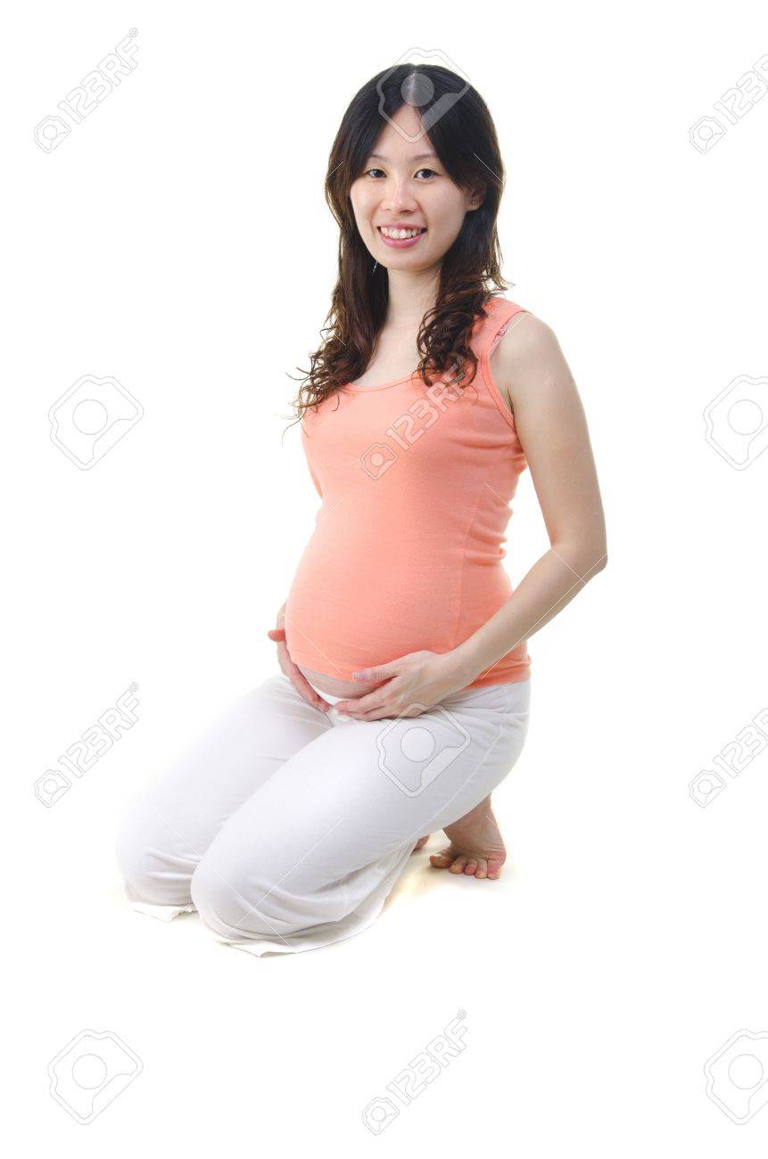 妊娠 8 ヶ月妊娠しているアジアの女性 の写真素材 画像素材 Image