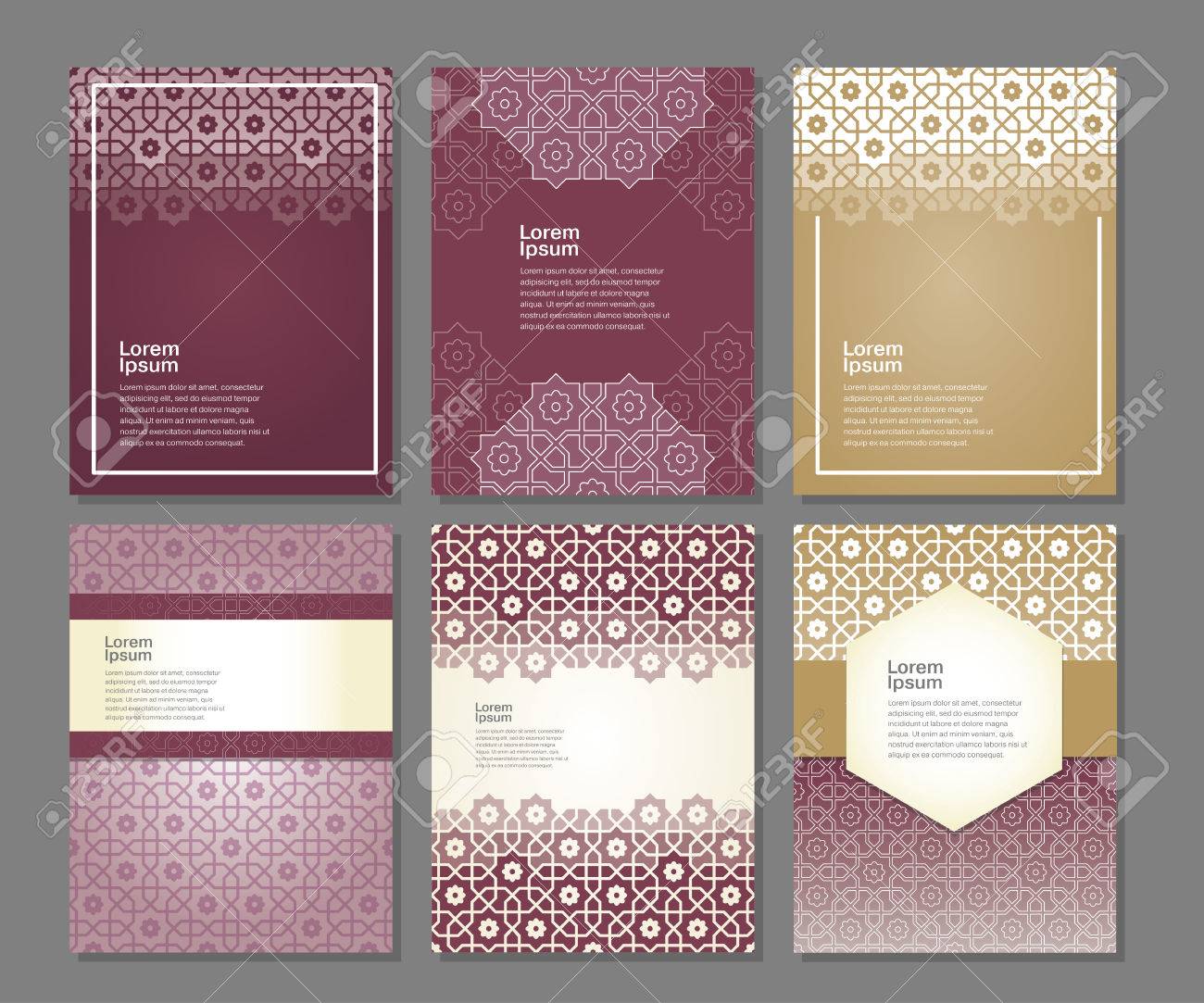 Banners set of templates with arabic ornament, vector illustration - 50913462 Banners set of templates with arabic ornament, vector illustration - 50913462