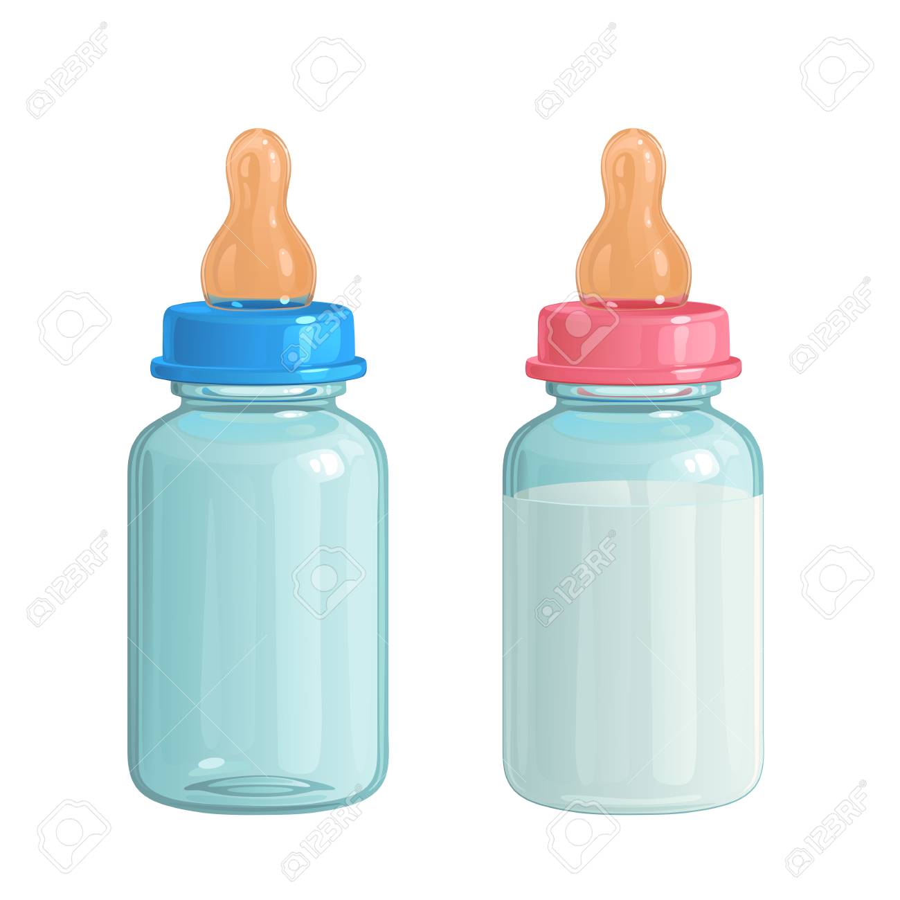 clear baby bottles
