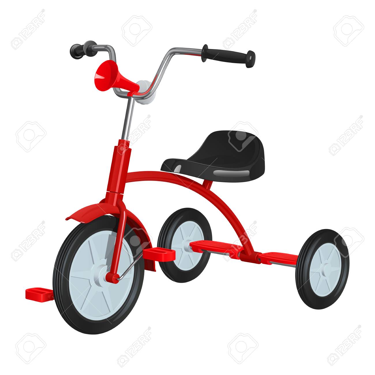 tricycle with steering wheel