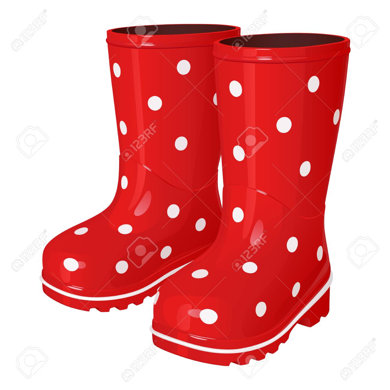 red childrens boots