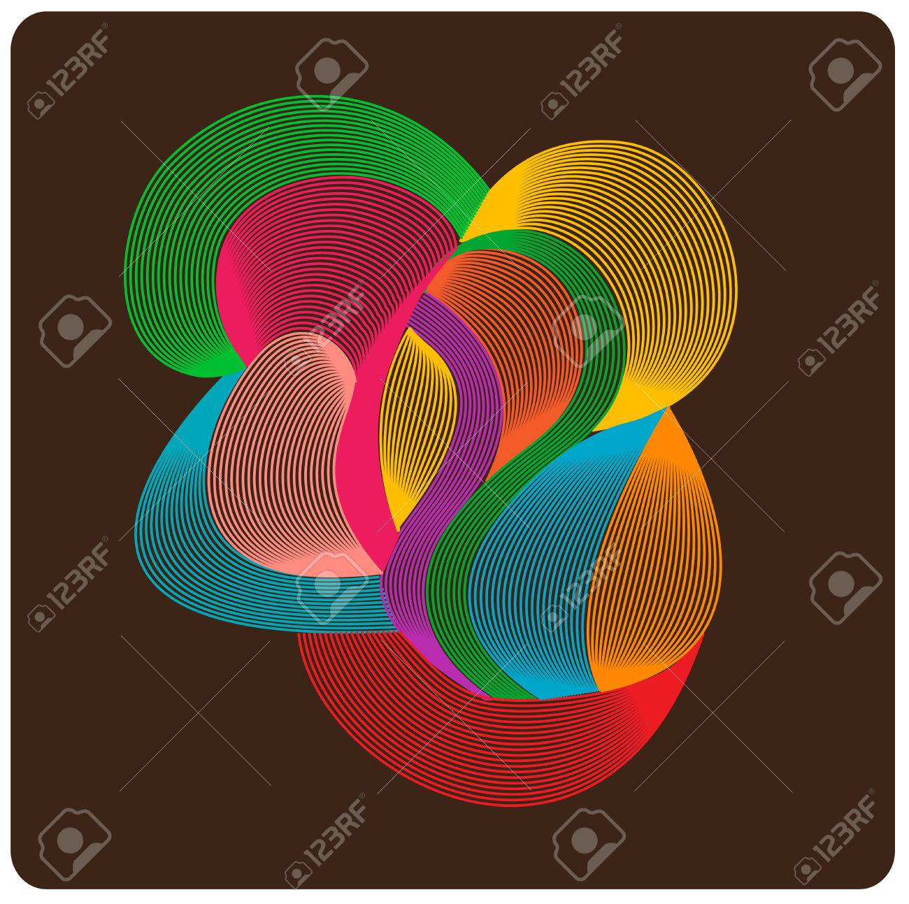 ジオメトリの組成物 線対称デザイン要素です のイラスト素材 ベクタ Image