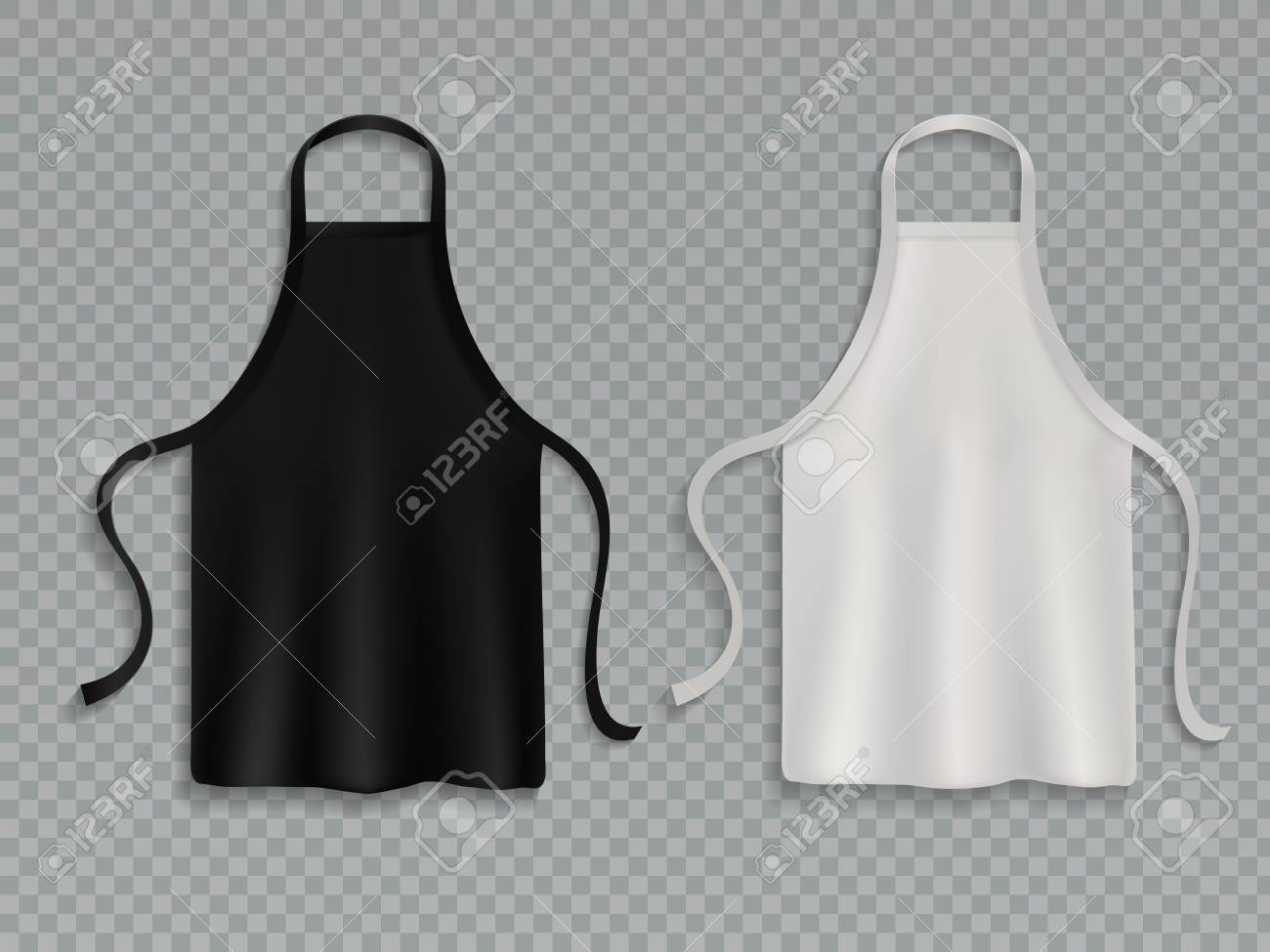 Download Chef Apron Black White Culinary Cloth Aprons Chef Uniform Kitchen Royalty Free Cliparts Vectors And Stock Illustration Image 116391760
