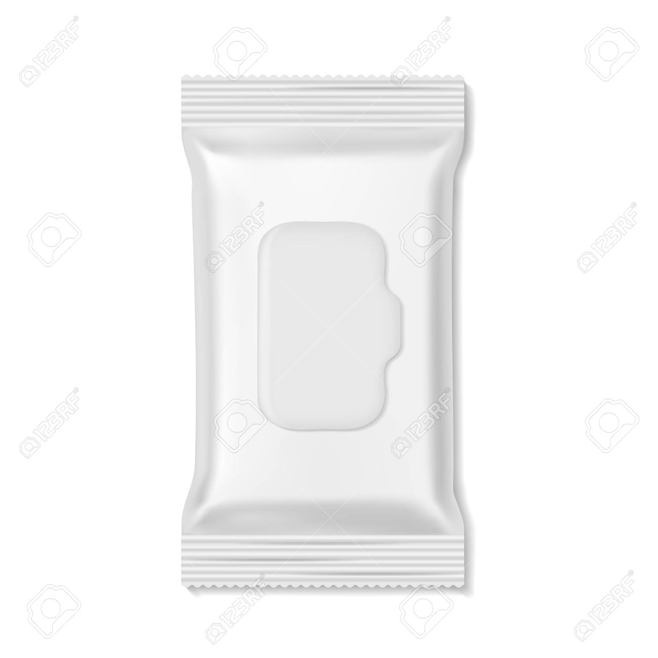 Download Flow Pack Wet Wipes Packs Hygiene Medicine Pharmacy Beauty Empty Royalty Free Cliparts Vectors And Stock Illustration Image 123300334