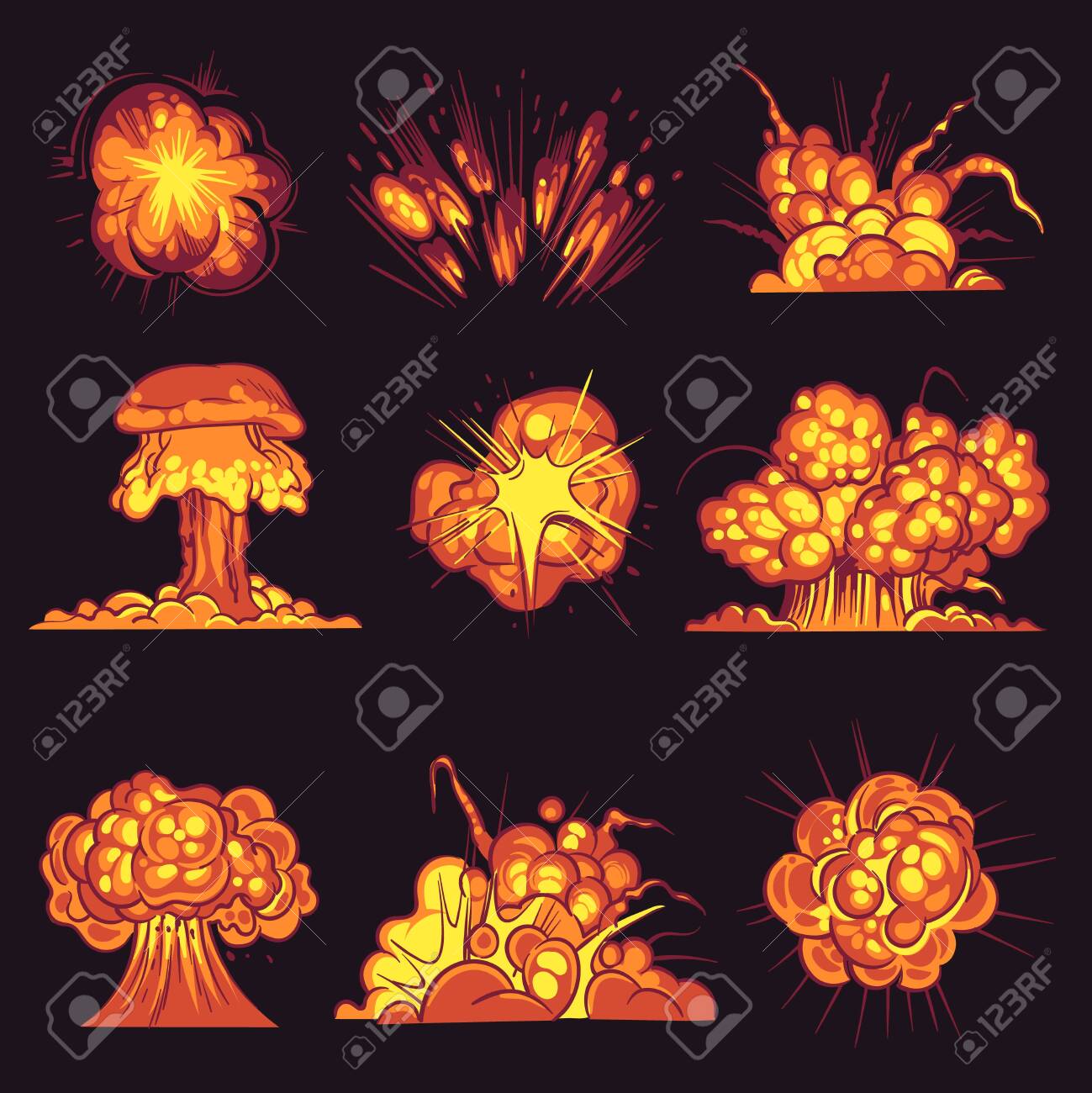Como desenhar explosões, fumaça e fogo passo a passo