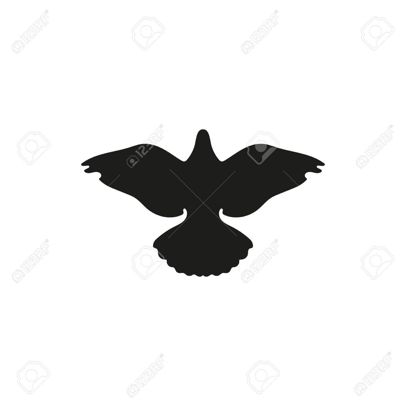 スタイルのデザインをシンプルな黒鳩ハト シルエット アイコン グローブ のイラスト素材 ベクタ Image