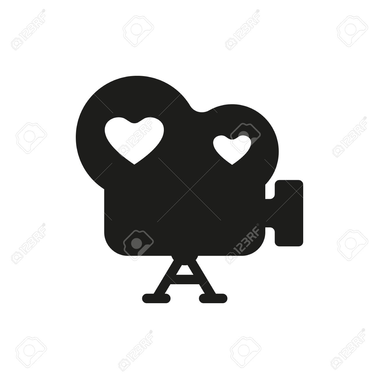 Film Photo Amour De Mariage De Camera Video Celebration Sur Fond Blanc Cree Pour Mobile Web Decoration Produits D Impression Applications Icone Isole Clip Art Libres De Droits Vecteurs Et Illustration Image