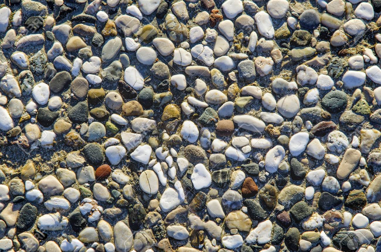 pebbles on the beach naturally occurring in the figures stock