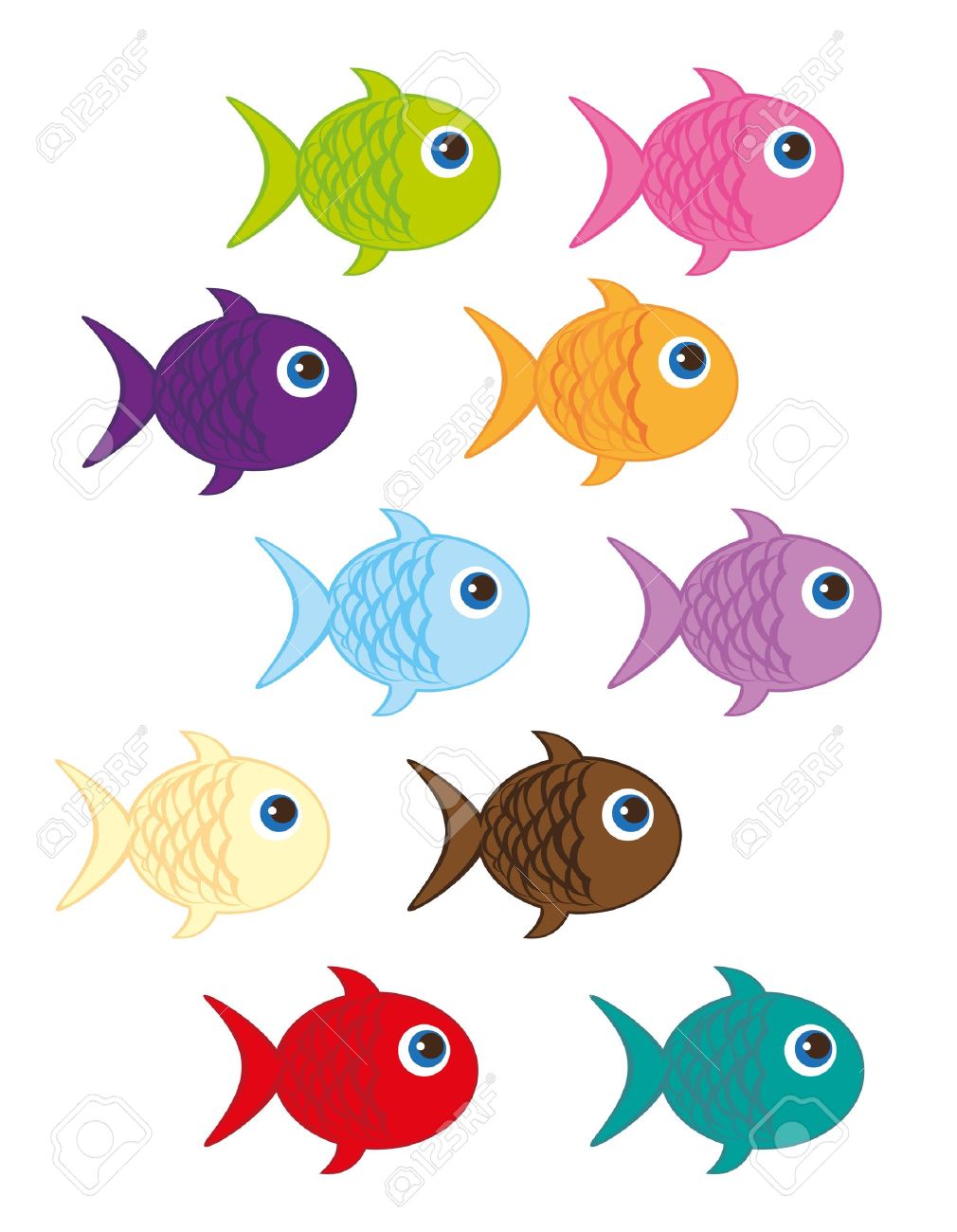 Uncategorized Cute Fish Cartoon cute fish cartoon isolated over white background vector royalty stock 10790198