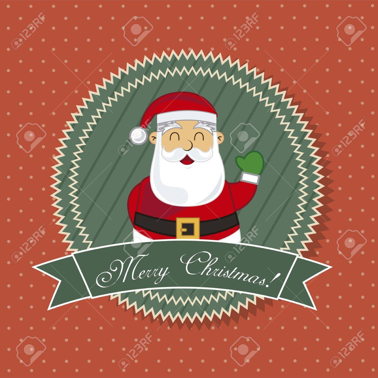 santa christmas tags