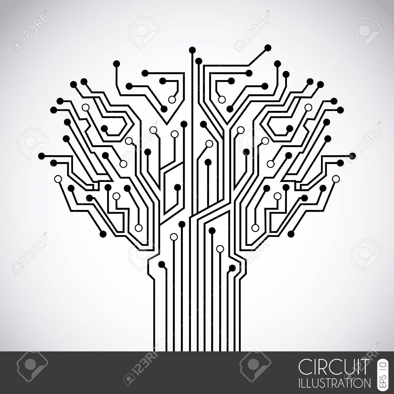 icon circuit over gray background illustration - 19772712 icon circuit over gray background illustration - 19772712