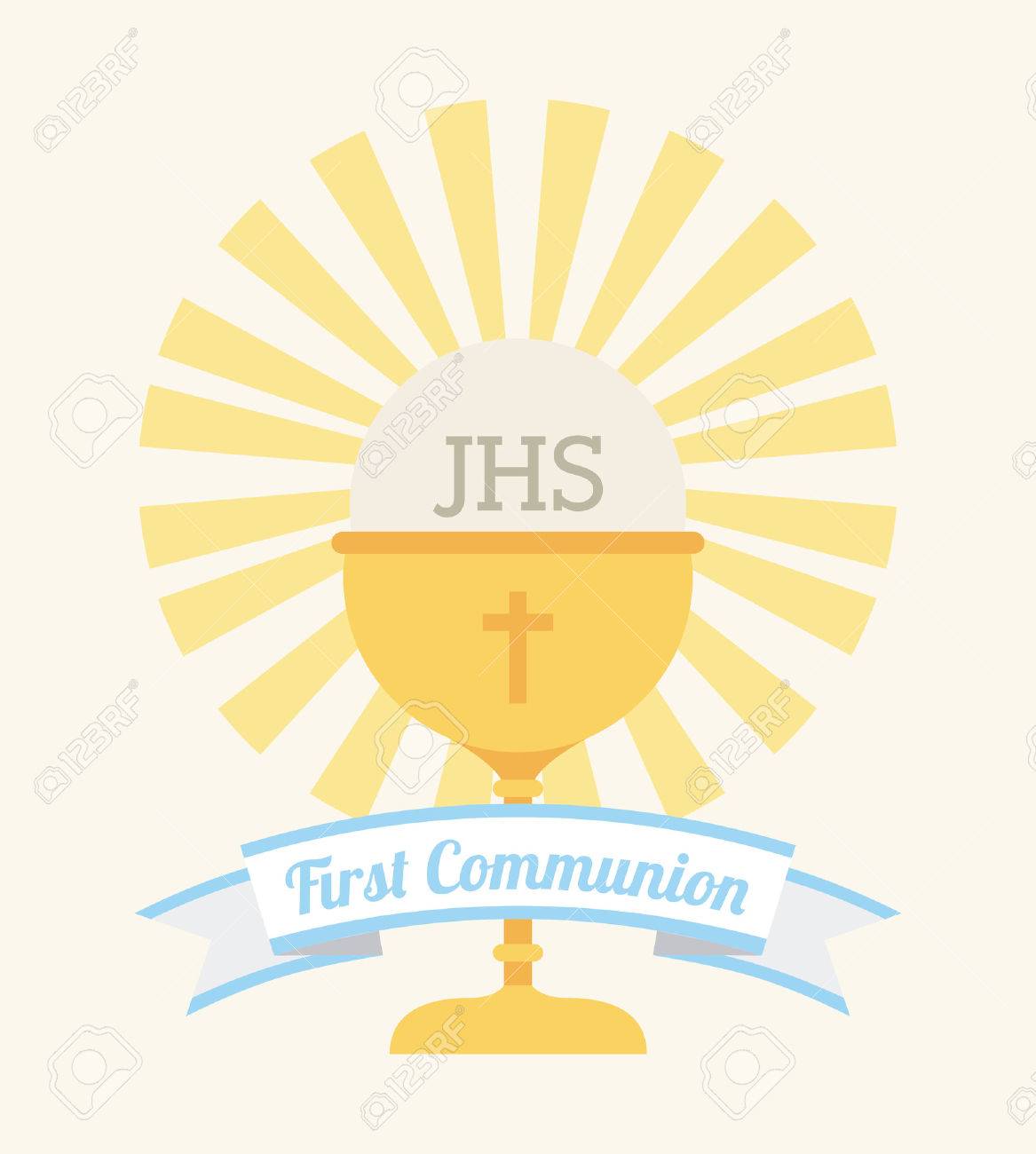 first communion design vector illustration eps10 graphic royalty