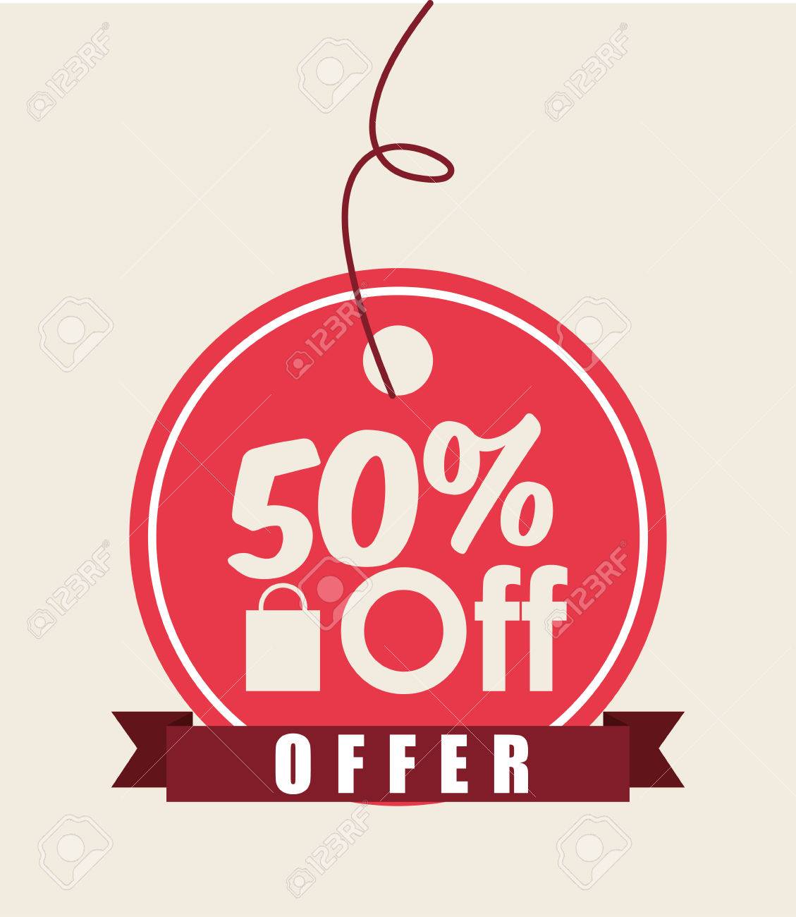 commercial tag design vector
