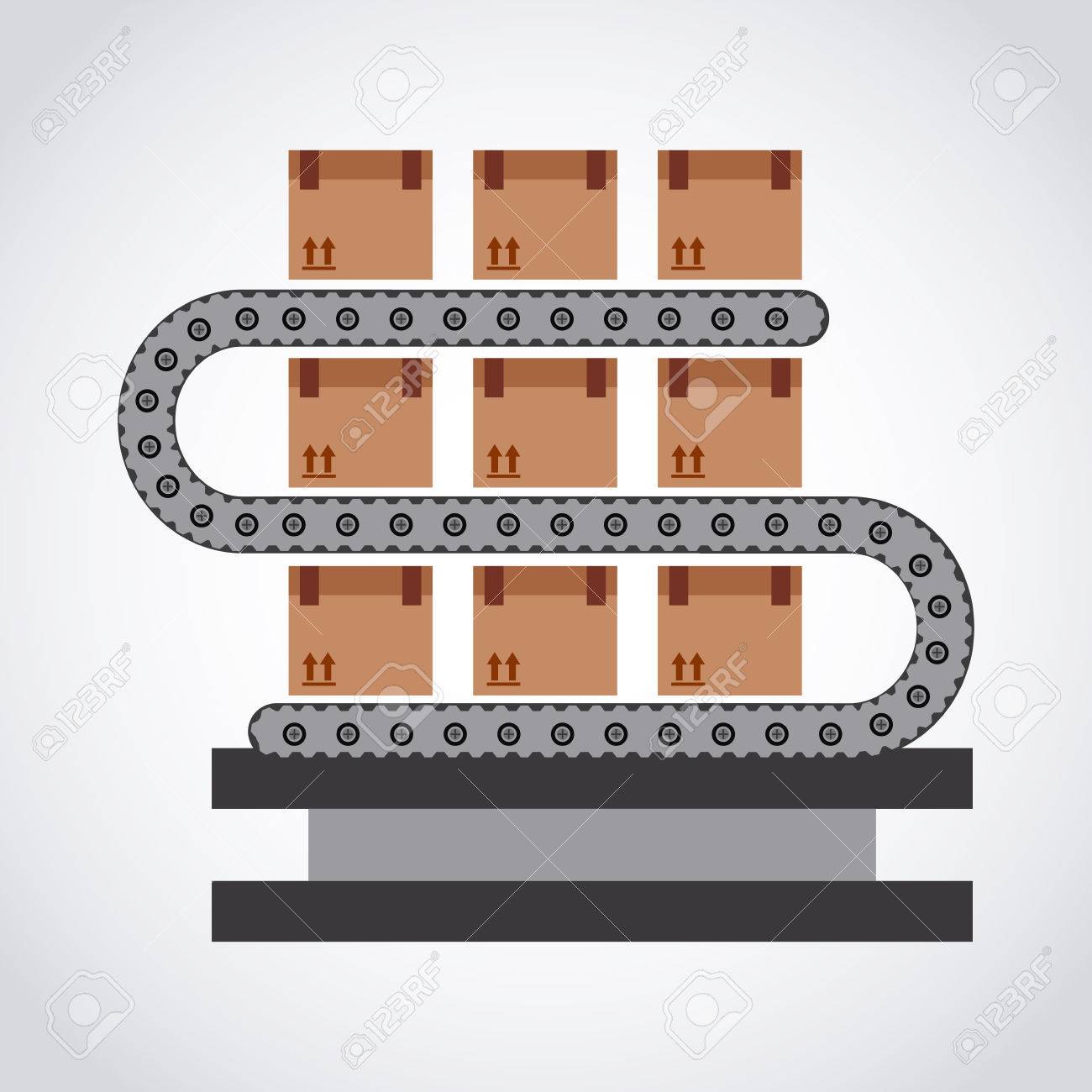 パッキング機械設計 ベクトル イラスト Eps10 グラフィック のイラスト素材 ベクタ Image