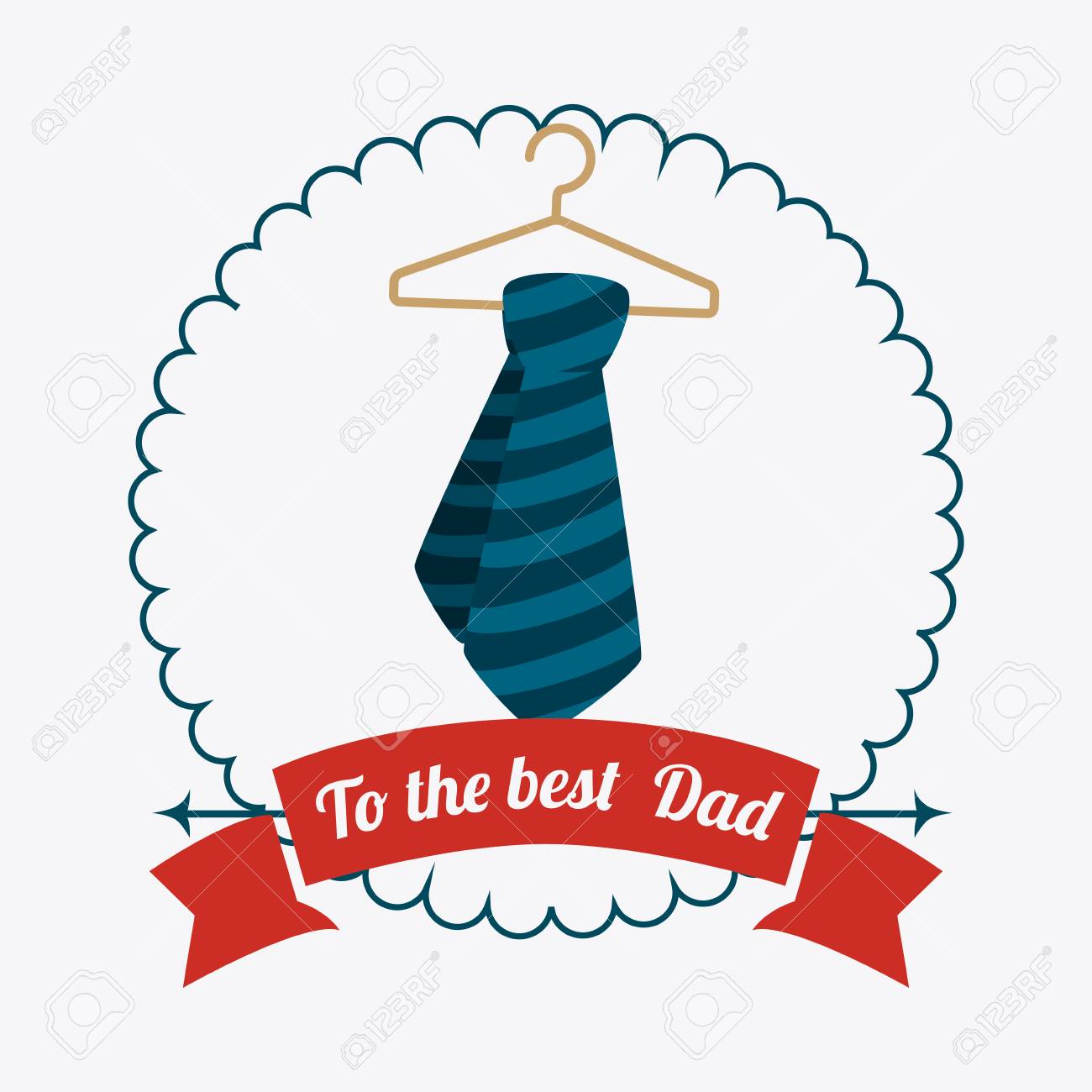 happy fathers day card design vector illustration royalty free