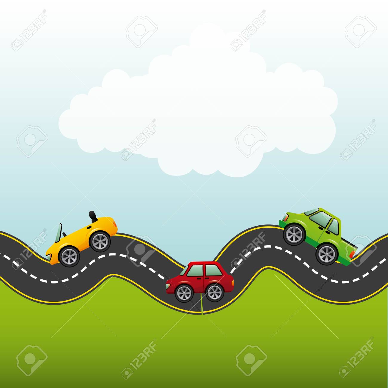 道路高速道路デザイン ベクトル イラストのイラスト素材 ベクタ Image