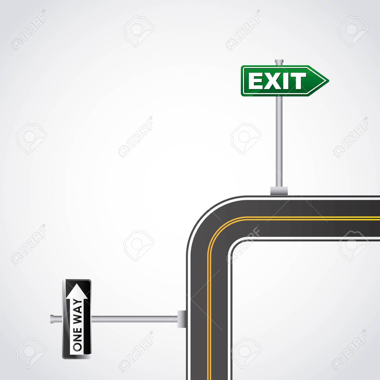 道路高速道路デザイン ベクトル イラスト のイラスト素材 ベクタ Image