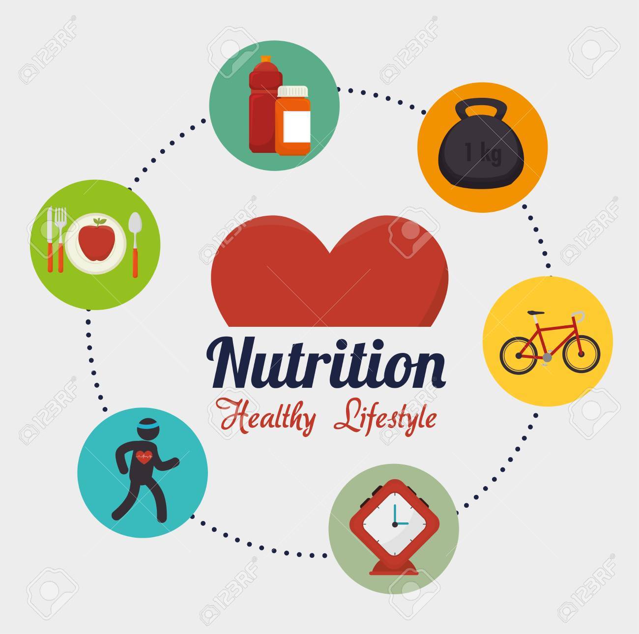 wellness healthy lifestyle icons