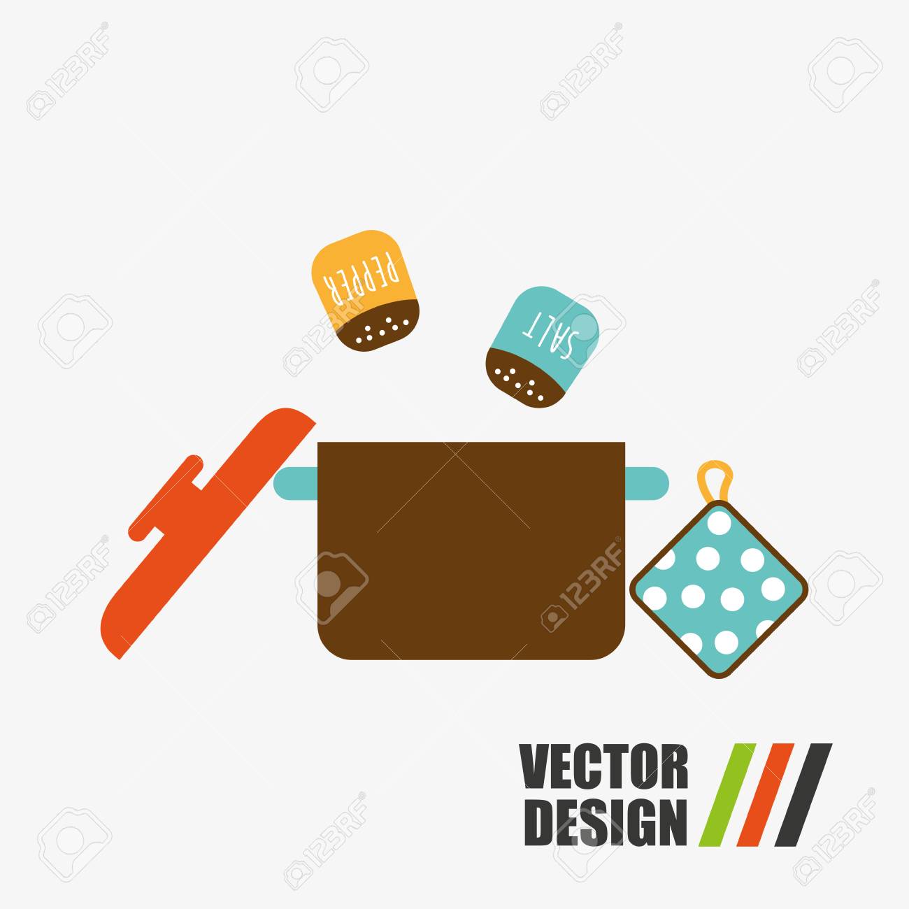 Utensili Da Cucina Di Design, Illustrazione Grafica Vettoriale Eps10 ... Utensili Da Cucina Di Design, Illustrazione Grafica Vettoriale Eps10 ...