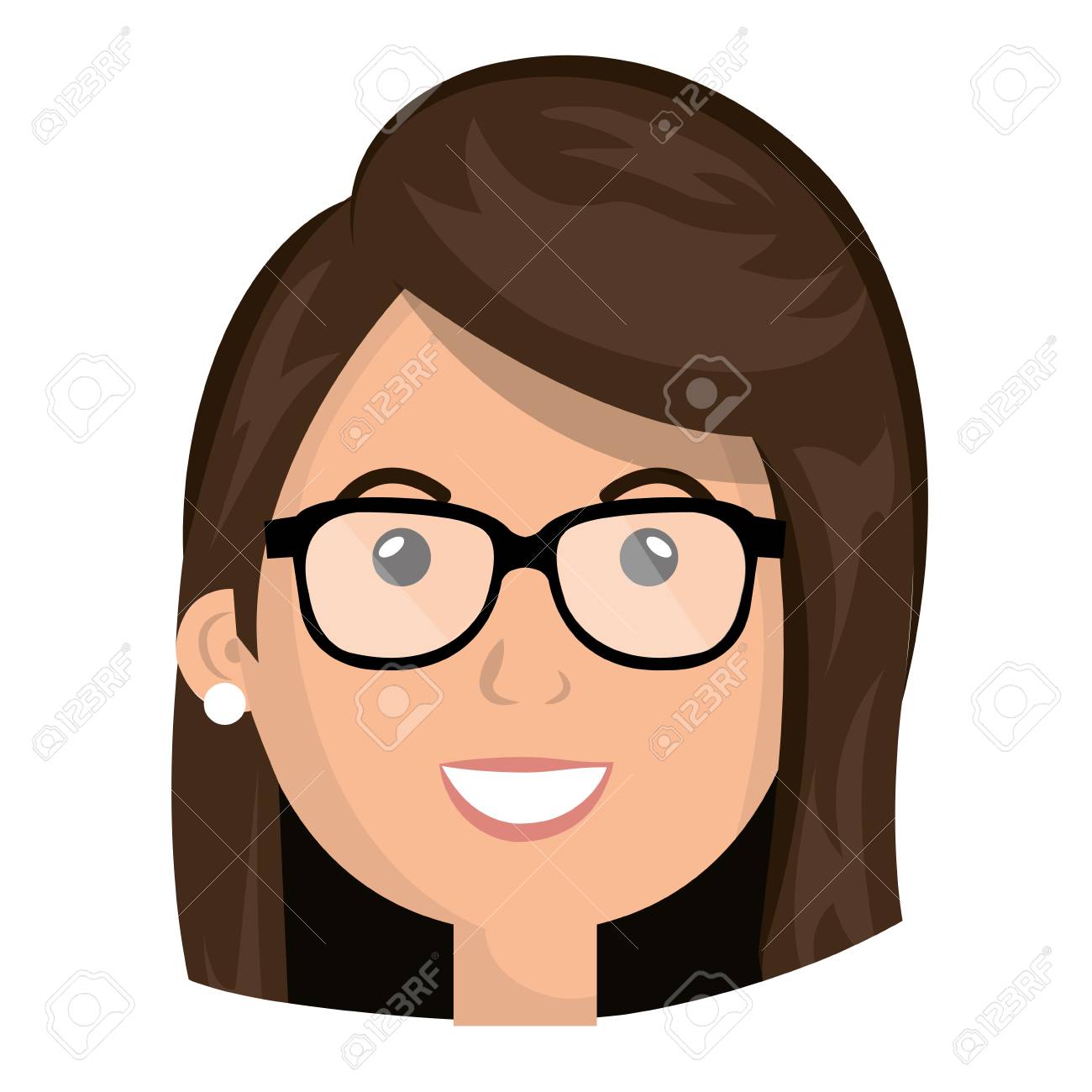 Young Woman Profile Cartoon Vector Illustration Graphic Design Royalty Free Cliparts Vectors And Stock Illustration Image 59609710