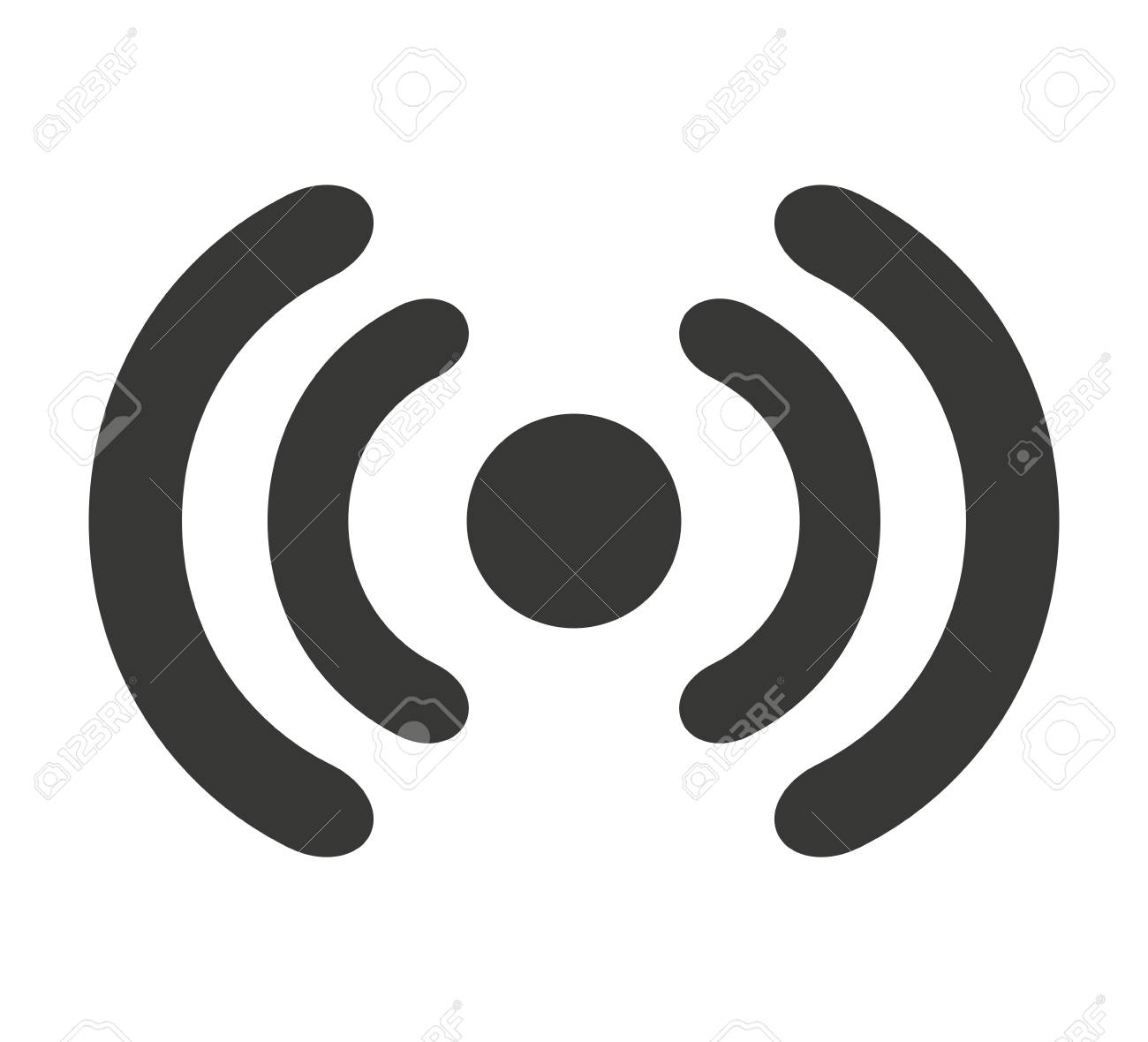 wifi waves signal icon vector isolated graphic royalty free cliparts