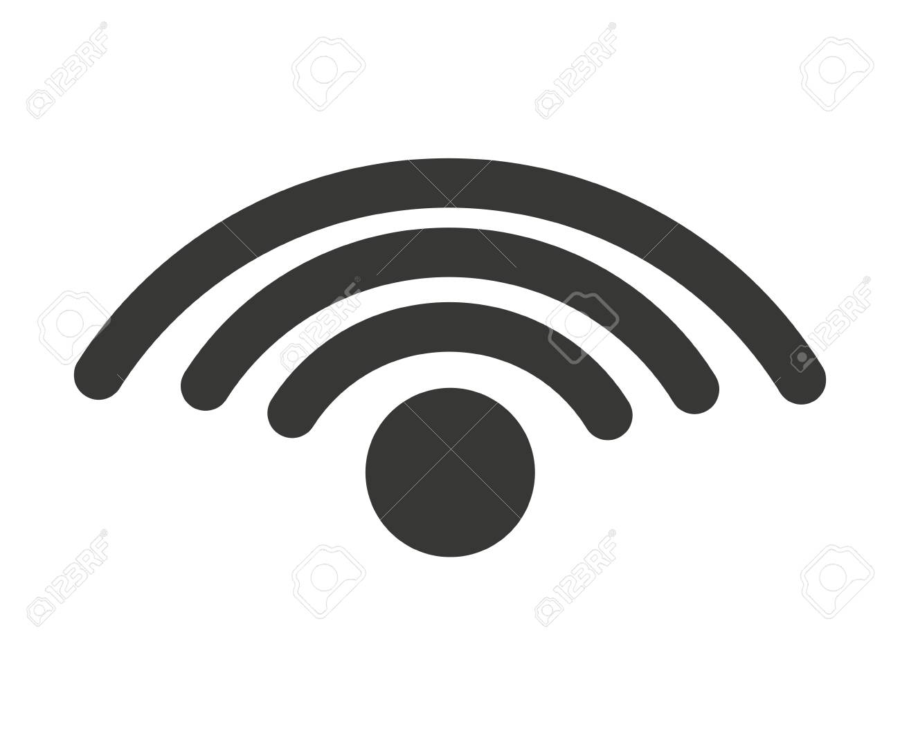 wifi waves signal icon vector isolated graphic royalty free cliparts