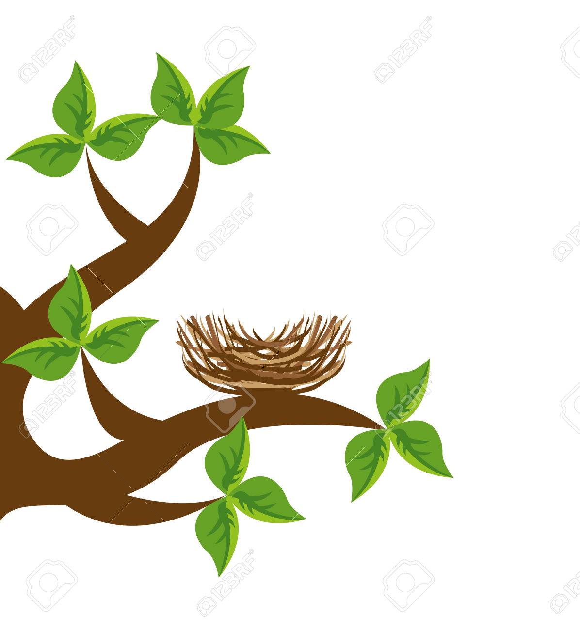 Tree Branch Bird Nest Icon Vector Illustration Icon Royalty Free SVG,  Cliparts, Vectors, and Stock Illustration. Image 60620674.