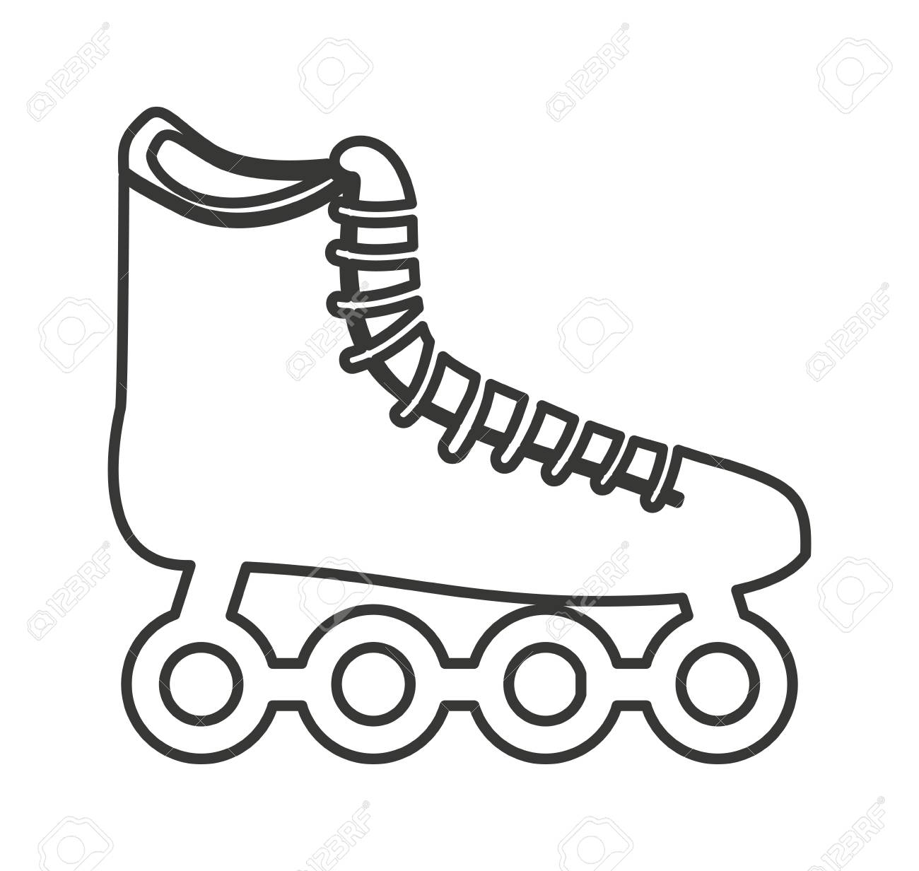 skating shoes vector