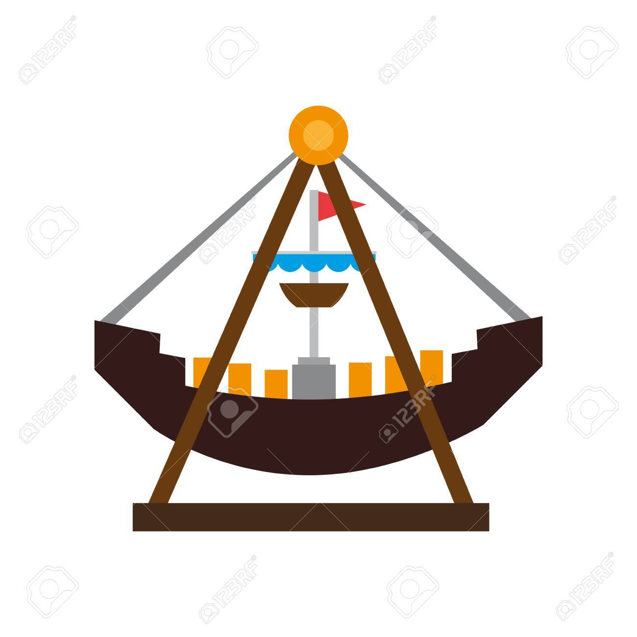 Attraction Ship Pirate Boat Playground Fair Flag Entretaiment Fun Vector  Isolated Illustration Royalty Free SVG, Cliparts, Vectors, and Stock  Illustration. Image 61292856., image size:1300x1300