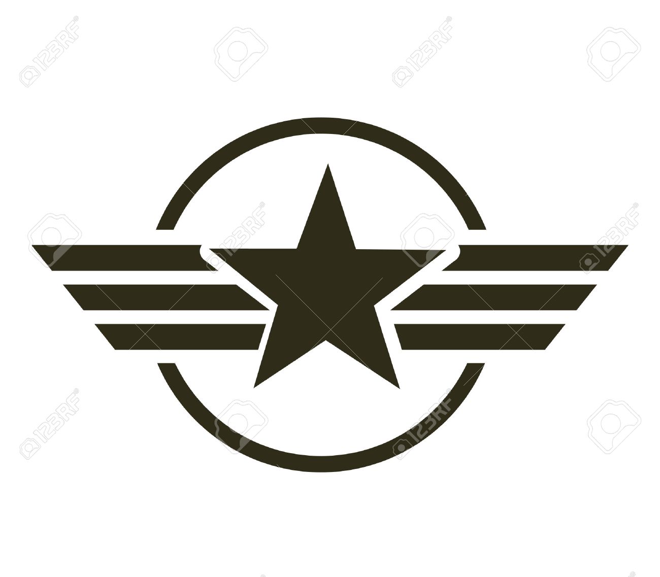 military star emblem isolated icon vector illustration design
