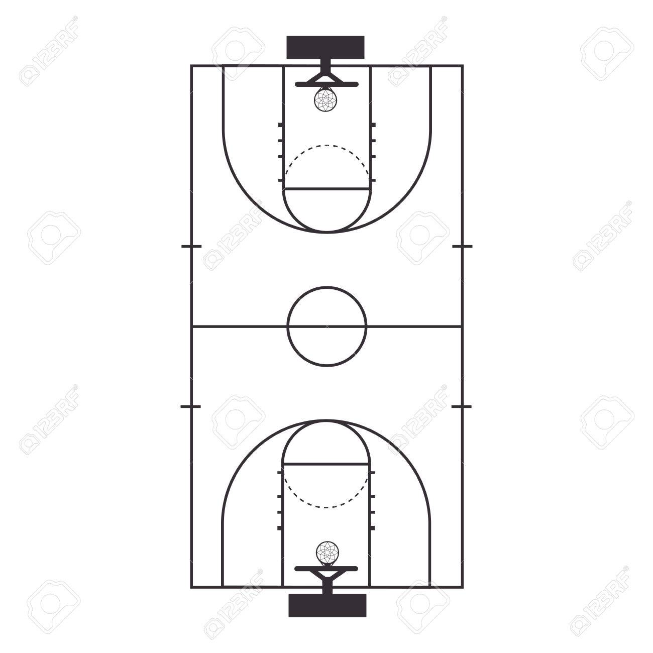 basketball court top field