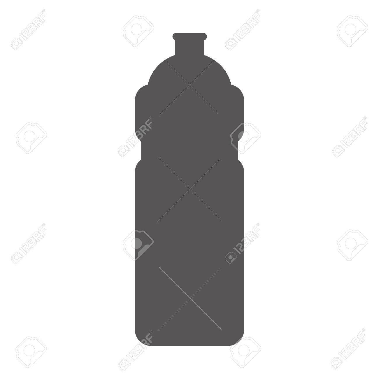 水筒スポーツ コンテナー ドリンク液体シルエット ベクトル図のイラスト素材 ベクタ Image