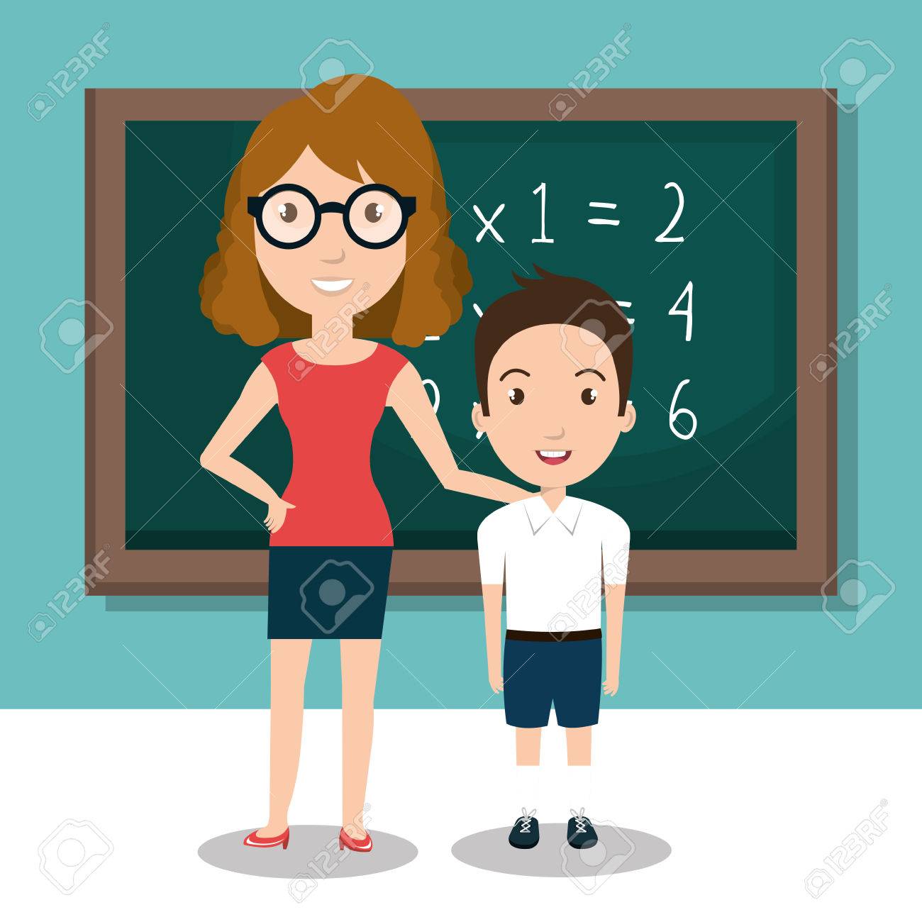 学生学校教師のアイコン ベクトル イラスト デザインのイラスト素材 ベクタ Image