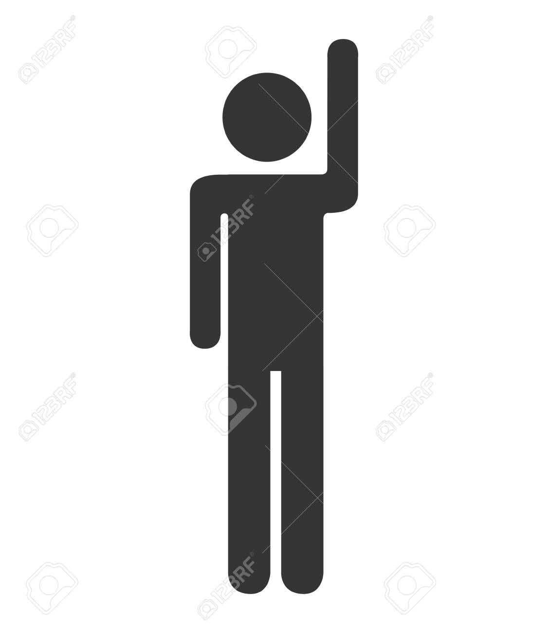 シルエットの人立っているデザイン ベクトル イラスト Eps 10のイラスト素材 ベクタ Image 6805