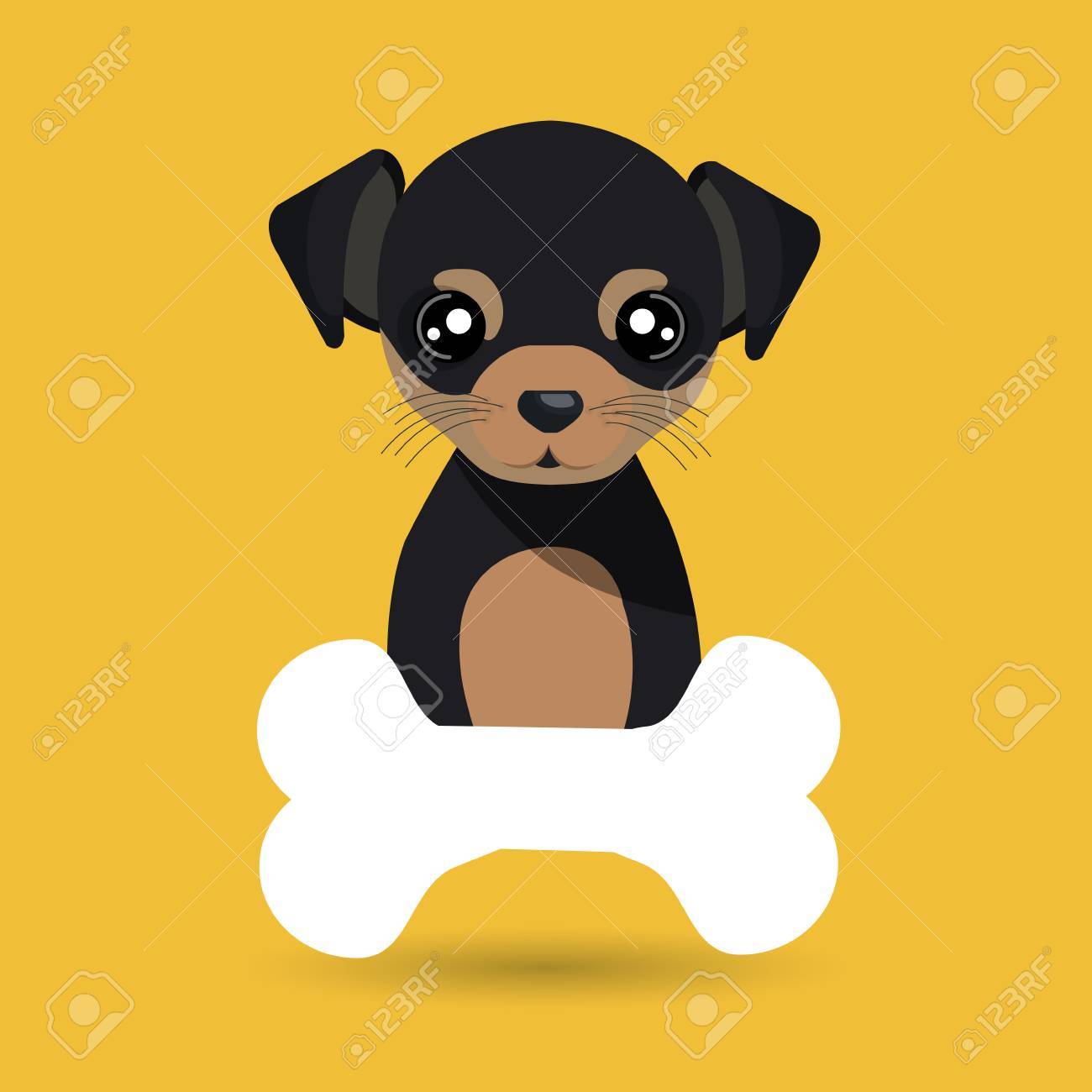 犬ペット骨アイコン ベクトル イラスト アイコンのイラスト素材 ベクタ Image