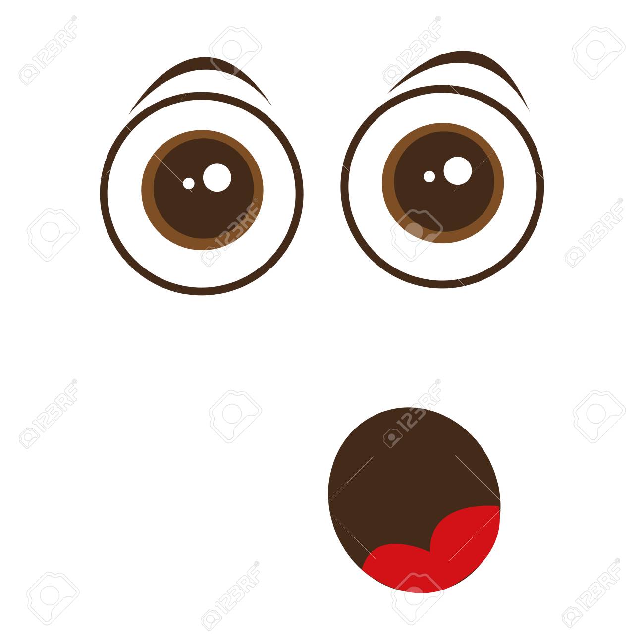 顔笑顔幸せかわいいアイコン ベクトル イラスト デザインを分離しました のイラスト素材 ベクタ Image