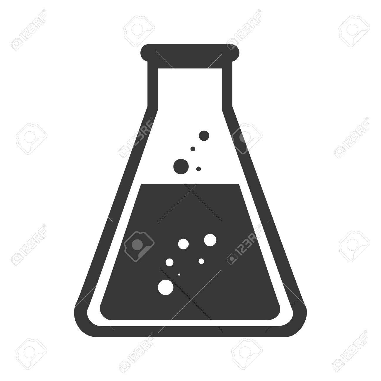 三角フラスコ液体化学化学ボトル研究所科学オブジェクト シルエット ベクトル図 のイラスト素材 ベクタ Image