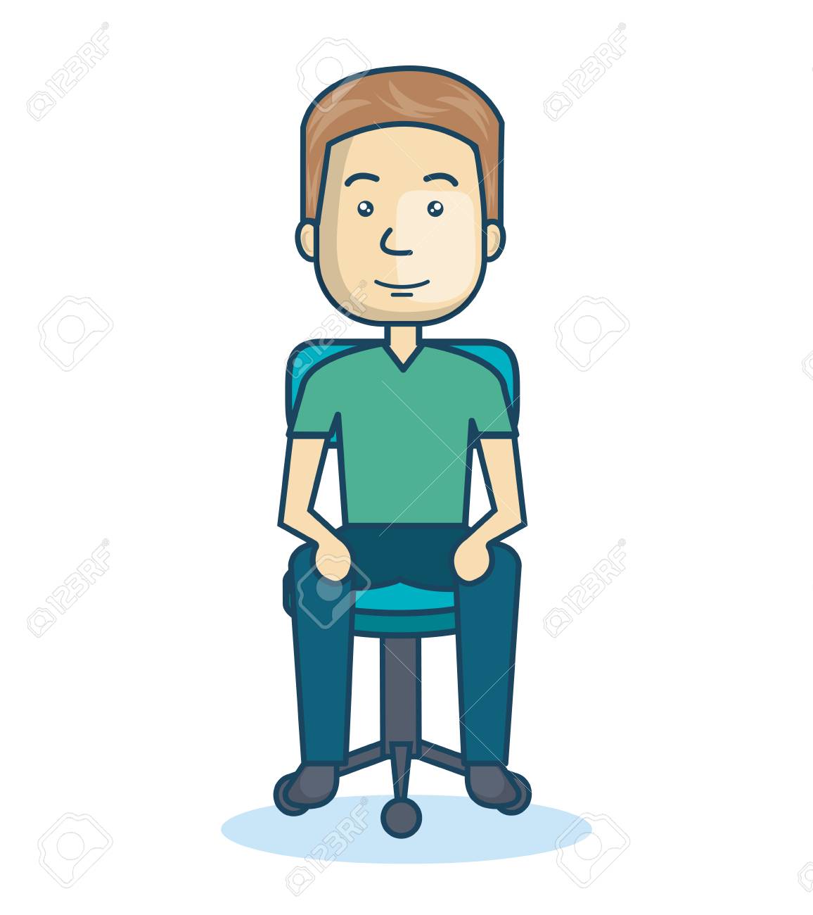 Featured image of post Cartoon Person Sitting In Chair