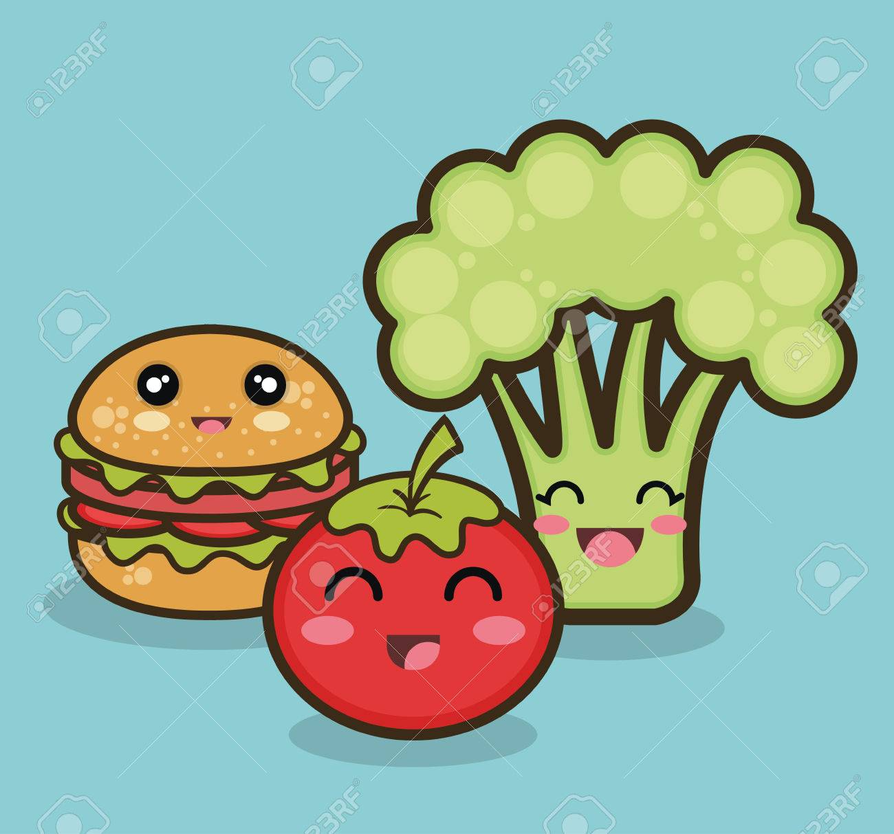 Alimentos Vegetales De Dibujos Animados De Frutas Y Rápido Ejemplo Gráfico  Del Vector 10 Pesetas Ilustraciones Svg, Vectoriales, Clip Art Vectorizado  Libre De Derechos. Image 63063041.