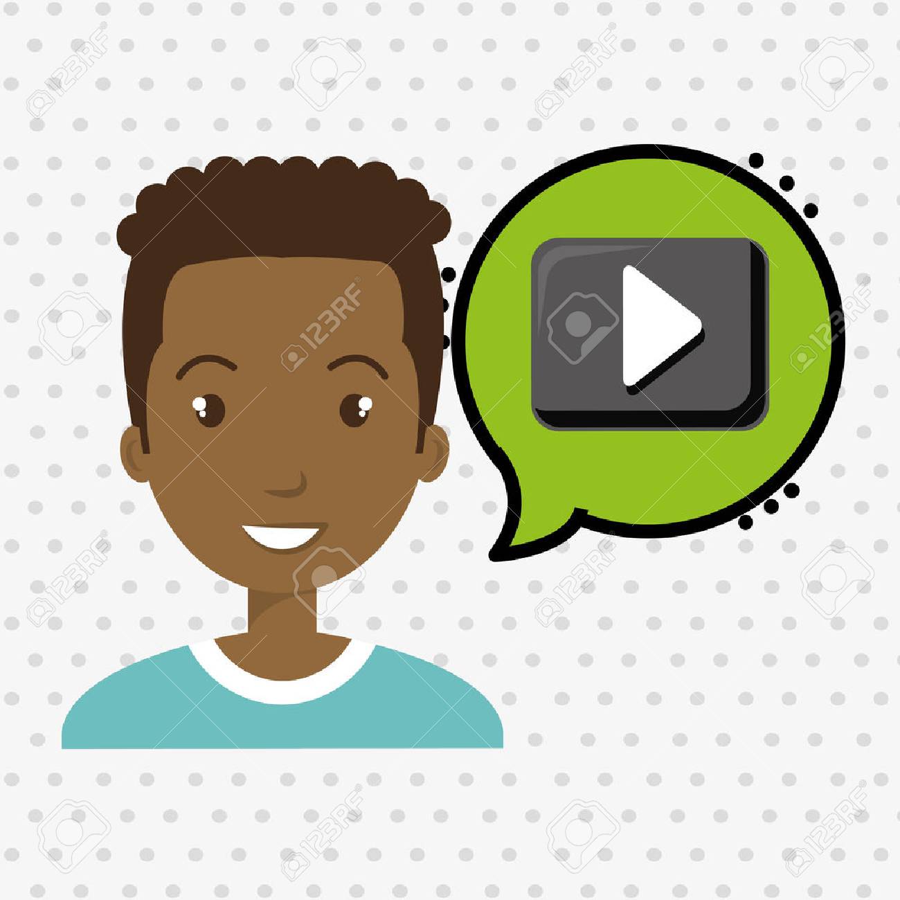 作成するバブル ベクトル図を考える人のイラスト素材 ベクタ Image